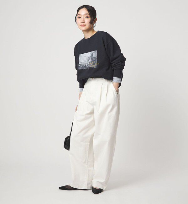 UNITED ARROWS green label relaxing「【WEB限定】＜at ease＞フォト プリント スウェット プルオーバー」|スウェット・ジャージ|