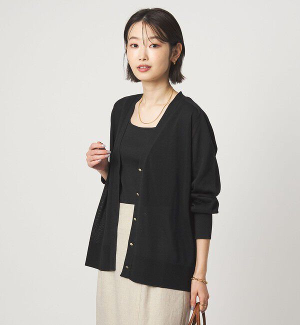 UNITED ARROWS green label relaxing「シャーリー Vネック ニット カーディガン ウォッシャブル」|カーディガン|
