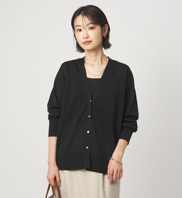 UNITED ARROWS green label relaxing「シャーリー Vネック ニット カーディガン ウォッシャブル」|カーディガン|