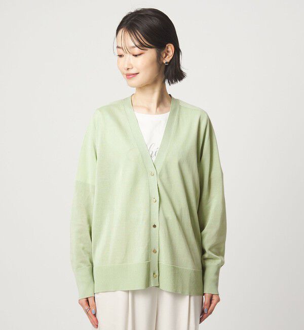 UNITED ARROWS green label relaxing「シャーリー Vネック ニット カーディガン ウォッシャブル」|カーディガン|