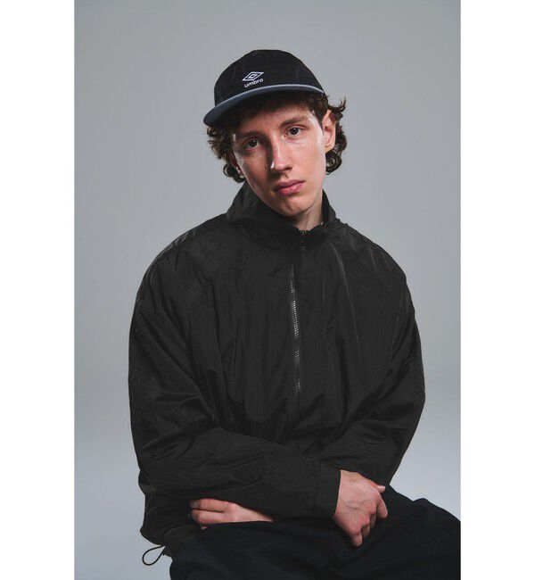 UNITED ARROWS green label relaxing「【別注】＜UMBRO＞スタンド ジャケット ブルゾン」|ブルゾン・スタジャン|BLACK