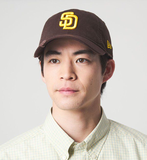 UNITED ARROWS green label relaxing「【別注】＜NEW ERA＞GLR ダメージ MLB 9THIRTY キャップ」|キャップ・キャスケット|DK.BROWN