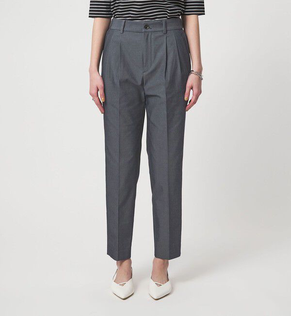 UNITED ARROWS green label relaxing「［size SHORT/TALLあり］Daily Chic タック スリム パンツ」|スラックス|