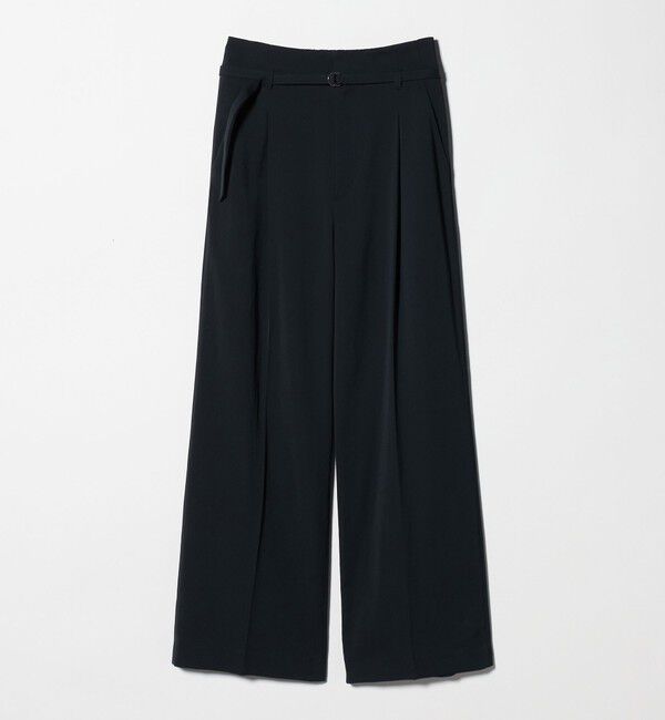 UNITED ARROWS green label relaxing「［size SHORT/TALLあり］サラフール ワイド パンツ ストレッチ 接触冷感 UVカット」|スラックス|