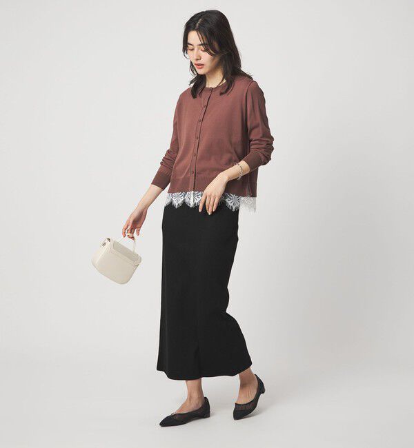 UNITED ARROWS green label relaxing「ブライトリブ タイト スカート」|タイト|