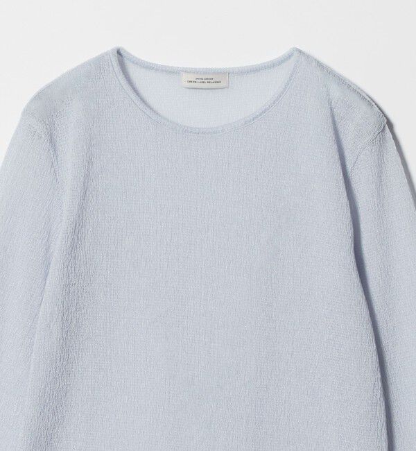 UNITED ARROWS green label relaxing「シャーリング シアー ロングスリーブ プルオーバー カットソー」|Tシャツ・カットソー|