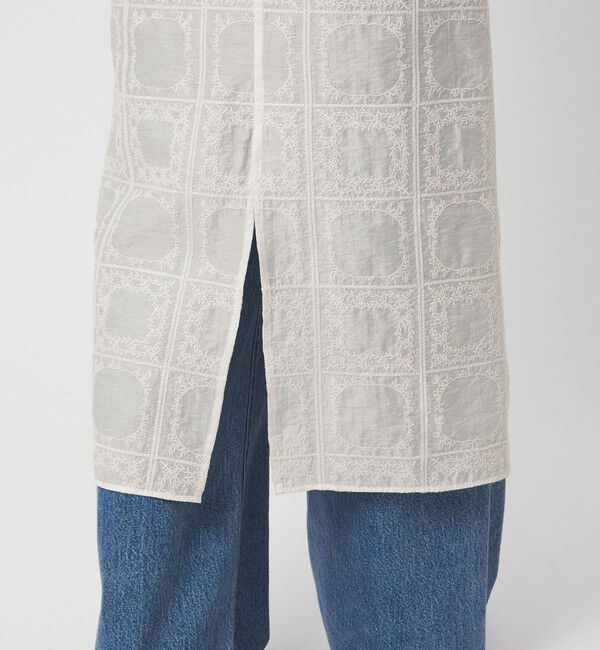 UNITED ARROWS green label relaxing「シアー クロス ステッチ ワンピース」|ワンピース|