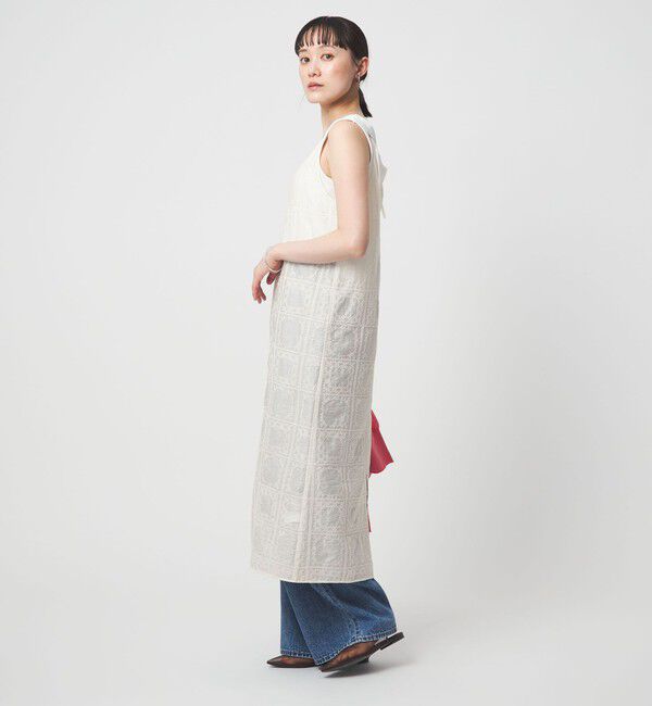 UNITED ARROWS green label relaxing「シアー クロス ステッチ ワンピース」|ワンピース|