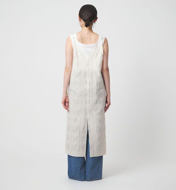 UNITED ARROWS green label relaxing「シアー クロス ステッチ ワンピース」|ワンピース|