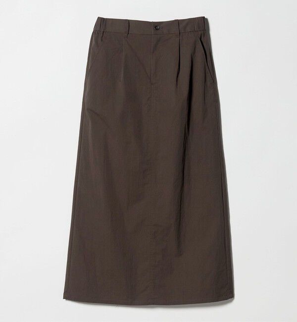 UNITED ARROWS green label relaxing「グロッシー スカート」|フレア|DK.BROWN