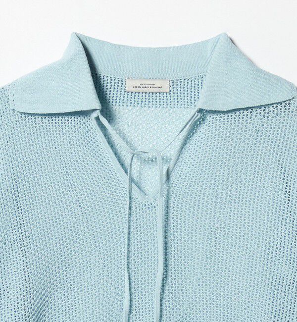 UNITED ARROWS green label relaxing「メッシュ ポロプルオーバー」|ニット・セーター|