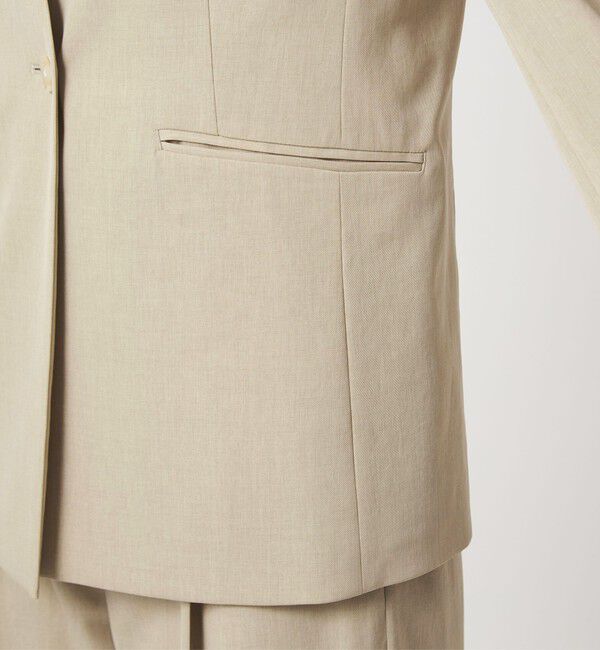 UNITED ARROWS green label relaxing「［size SHORTあり］サラフール ノーラペル ジャケット ストレッチ 接触冷感 UVカット」|ノーカラージャケット|