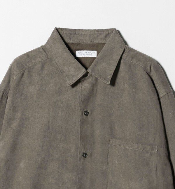 BEAUTY&YOUTH UNITED ARROWS「【WEB限定 WARDROBE SMART】スエードライク シャツ」|シャツ・ブラウス|
