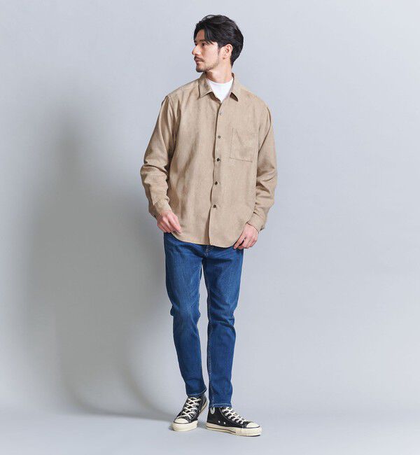 BEAUTY&YOUTH UNITED ARROWS「【WEB限定 WARDROBE SMART】スエードライク シャツ」|シャツ・ブラウス|