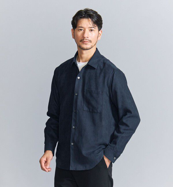 BEAUTY&YOUTH UNITED ARROWS「【WEB限定 WARDROBE SMART】スエードライク シャツ」|シャツ・ブラウス|