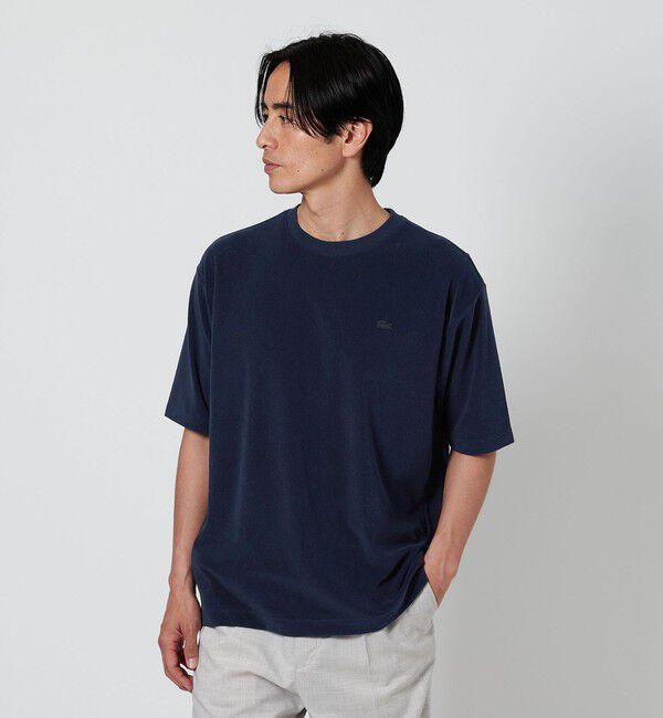 BEAUTY&YOUTH UNITED ARROWS「＜LACOSTE for BEAUTY&YOUTH＞ 1トーン パイル Tシャツ」|Tシャツ・カットソー|NAVY
