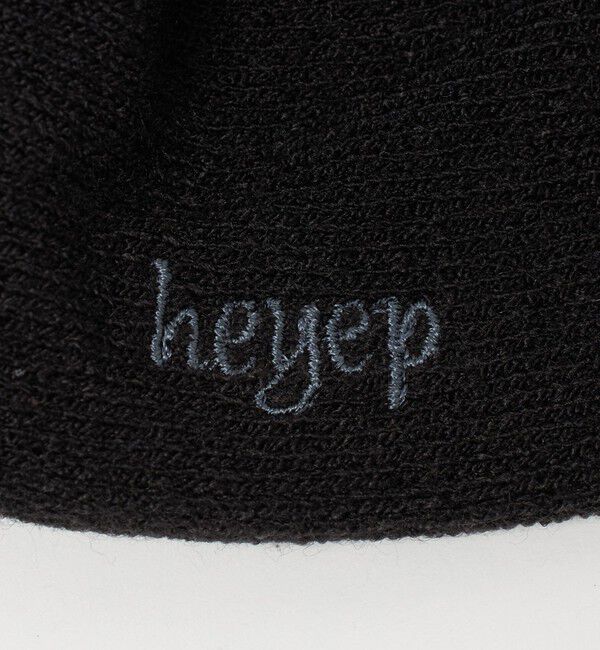 BEAUTY&YOUTH UNITED ARROWS「＜heyep＞ニット ロゴ シュシュ」|ヘアゴム・シュシュ|