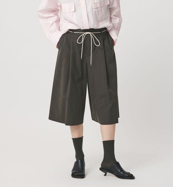 BEAUTY&YOUTH UNITED ARROWS「コットン タック ストリング ハーフパンツ」|その他|DK.GRAY