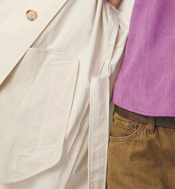 ATTISESSION「＜ATTISESSION＞コットン ナイロン カットオフ トレンチ コート」|トレンチコート|