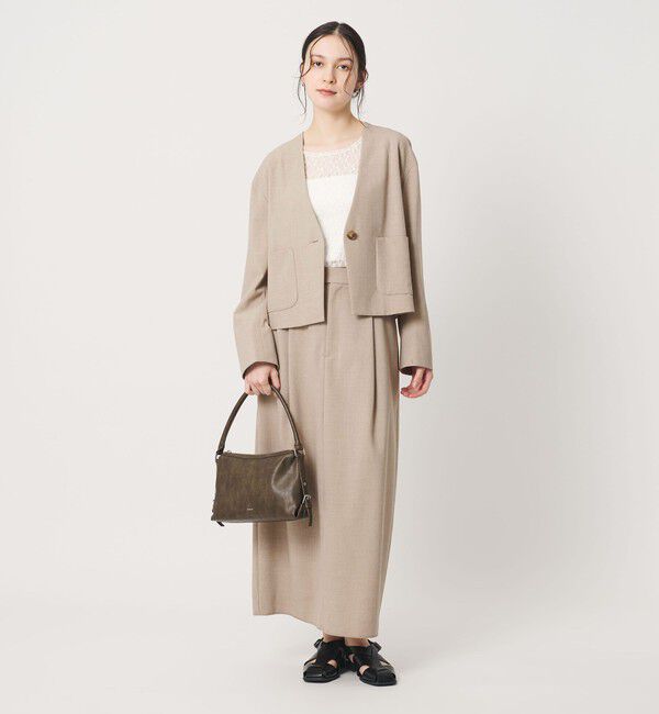 BEAUTY&YOUTH UNITED ARROWS「ポリエステルブレンド タックスカート」|スカート|