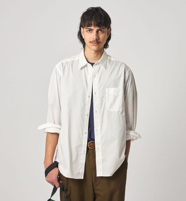STEVEN ALAN「＜Steven Alan＞ 80 コンパクトヤーン ツイル レギュラーカラー シャツ NARROW」|シャツ・ブラウス|