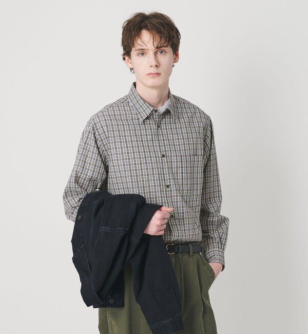 BEAUTY&YOUTH UNITED ARROWS「ツイスト チェック レギュラー シャツ FORM型」|シャツ・ブラウス|