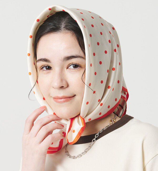 BEAUTY&YOUTH UNITED ARROWS「ポリエステル ドット スカーフ」|バンダナ・スカーフ|