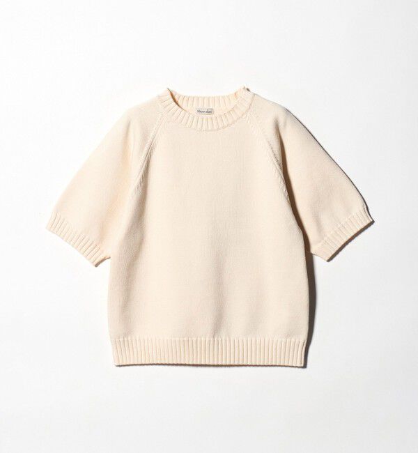 STEVEN ALAN「＜Steven Alan＞コットン ナイロン テープヤーン ハーフスリーブ ニット」|ニット・セーター|