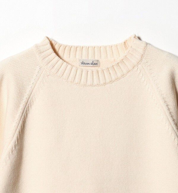 STEVEN ALAN「＜Steven Alan＞コットン ナイロン テープヤーン ハーフスリーブ ニット」|ニット・セーター|