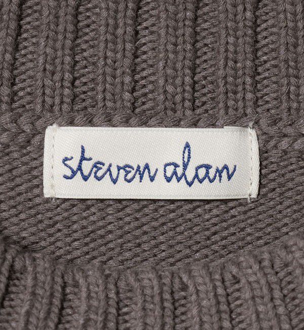 STEVEN ALAN「＜Steven Alan＞コットン ナイロン テープヤーン ハーフスリーブ ニット」|ニット・セーター|