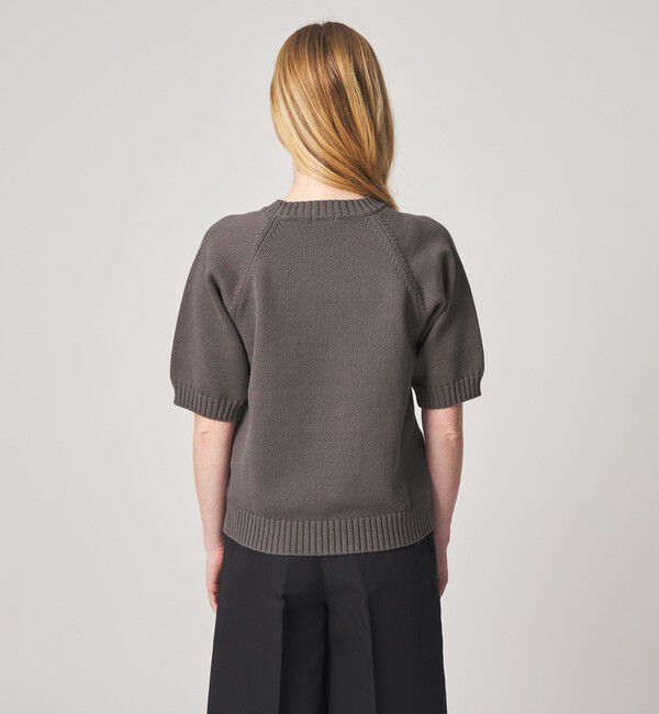 STEVEN ALAN「＜Steven Alan＞コットン ナイロン テープヤーン ハーフスリーブ ニット」|ニット・セーター|