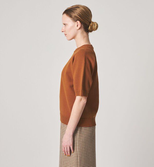 STEVEN ALAN「＜Steven Alan＞コットン ナイロン テープヤーン ハーフスリーブ ニット」|ニット・セーター|