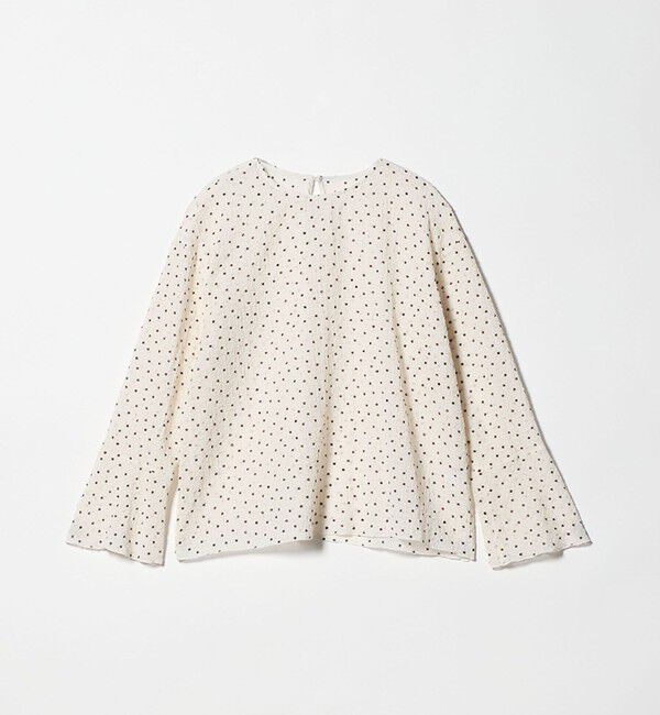 BEAUTY&YOUTH UNITED ARROWS「ポリエステル ドット シアー ブラウス ウォッシャブル」|シャツ・ブラウス|OFF WHITE