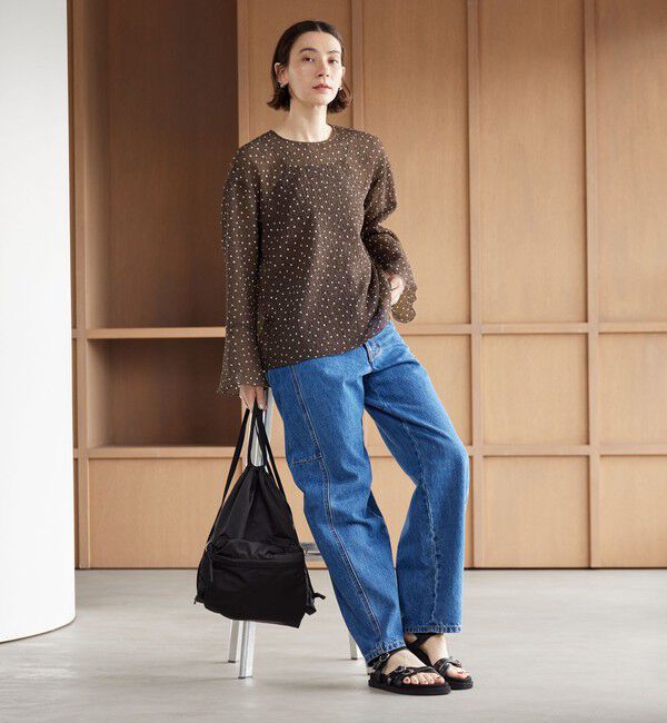 BEAUTY&YOUTH UNITED ARROWS「ポリエステル ドット シアー ブラウス ウォッシャブル」|シャツ・ブラウス|