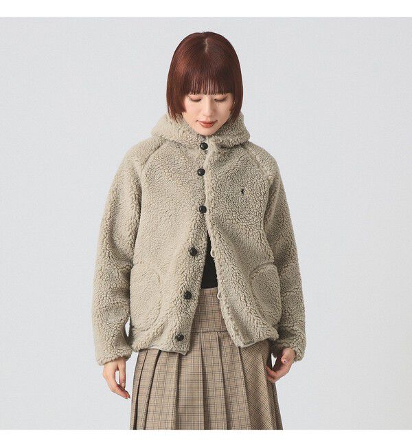 Ray BEAMS 「Gymphlex / ボア フード ジャケット」|ブルゾン・スタジャン|