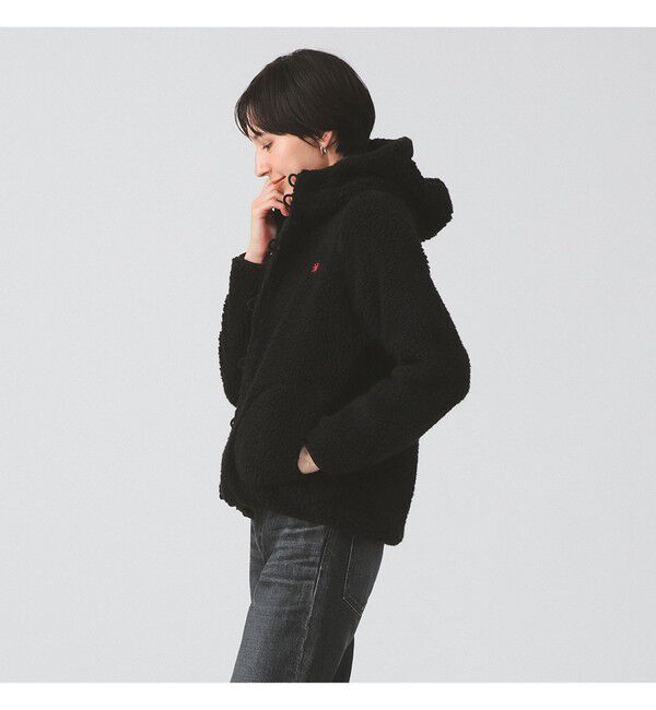 Ray BEAMS 「Gymphlex / ボア フード ジャケット」|ブルゾン・スタジャン|