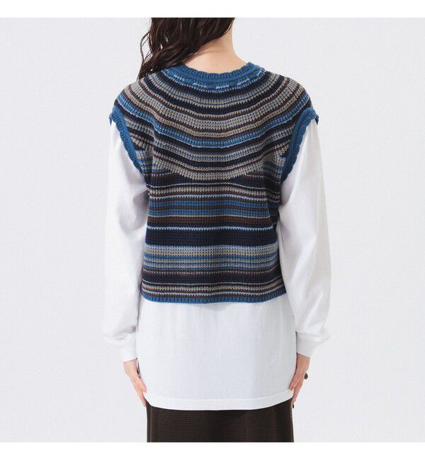 BEAMSBOY「マルチボーダー ベスト」|ベスト・ジレ|