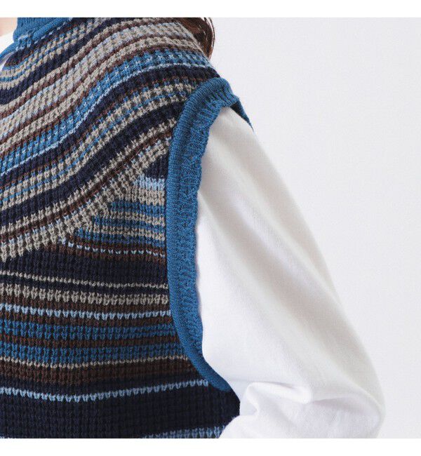 BEAMSBOY「マルチボーダー ベスト」|ベスト・ジレ|