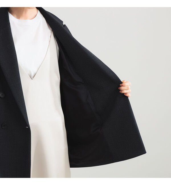 Demi-Luxe BEAMS 「ダブルクロス ロング ジャケット」|ダッフルコート|