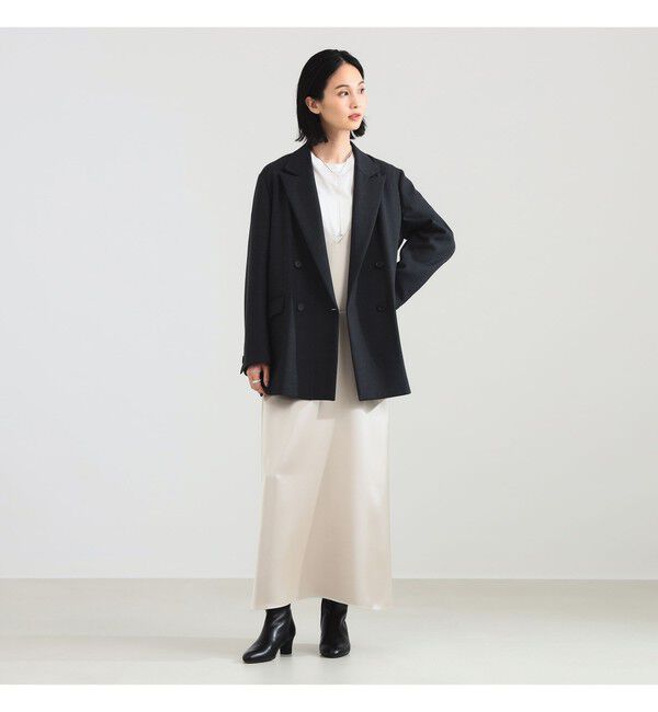 Demi-Luxe BEAMS 「ダブルクロス ロング ジャケット」|ダッフルコート|