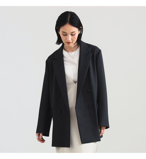 Demi-Luxe BEAMS 「ダブルクロス ロング ジャケット」|ダッフルコート|