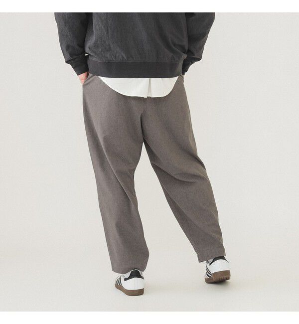 BEAMS「ドライ 2プリーツ イージーパンツ」|チノ|