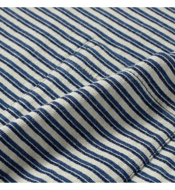 BEAMS PLUS「Pocket Tee Indigo Stripe」|Tシャツ・カットソー|