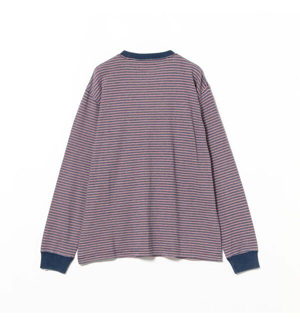 BEAMS PLUS「Pocket Tee Indigo Stripe」|Tシャツ・カットソー|