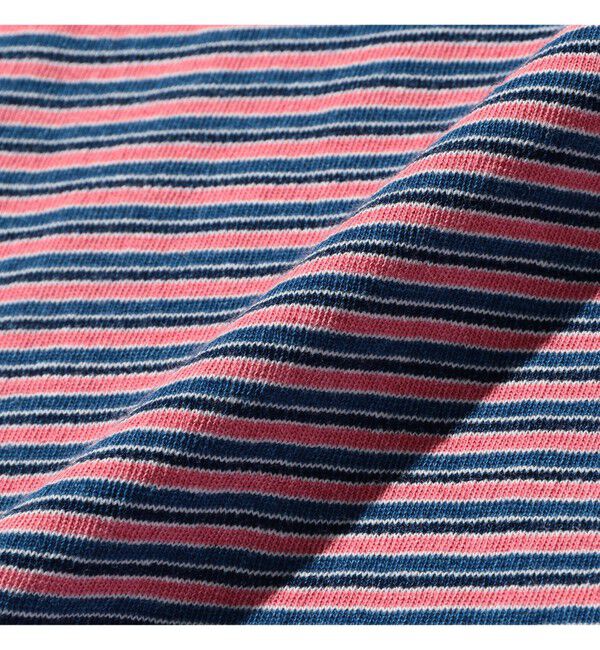 BEAMS PLUS「Pocket Tee Indigo Stripe」|Tシャツ・カットソー|
