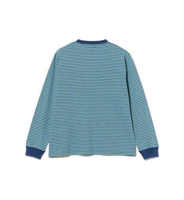 BEAMS PLUS「Pocket Tee Indigo Stripe」|Tシャツ・カットソー|