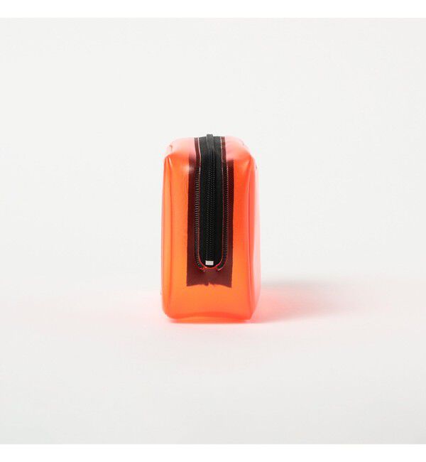 BEAMS「nahe(R) / パッキングポーチ S クリア オレンジ」|ステーショナリー|