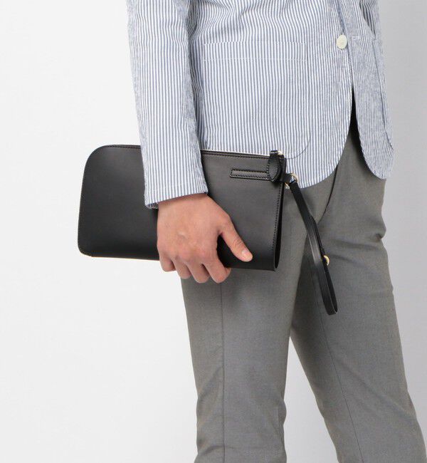 SHIPS「Boldrini Selleria: レザー クラッチバッグ」|クラッチバッグ|