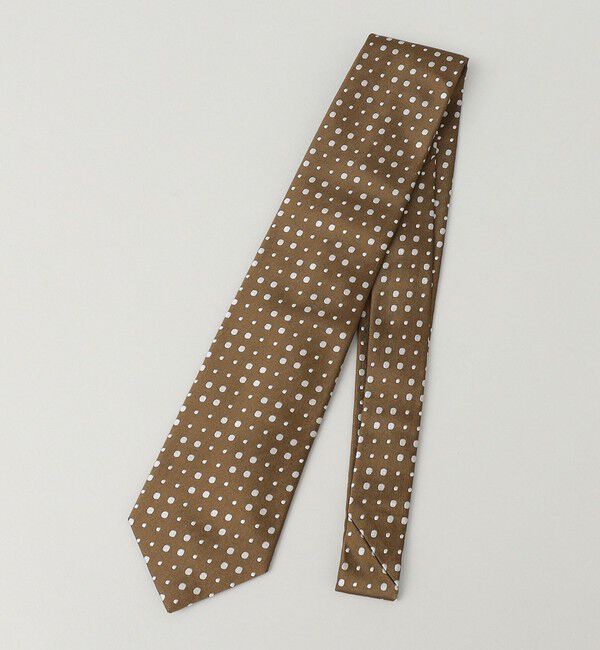 SHIPS「Puccini:フォサッティ イレギュラー ドット ネクタイ」|ネクタイ・蝶ネクタイ|キャメル