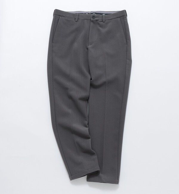 SHIPS「SHIPS: ダウンファブリック ピケ ノープリーツ パンツ (セットアップ対応)」|スラックス|